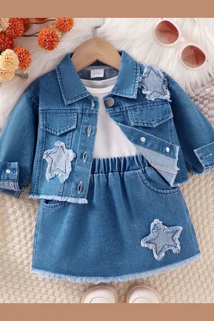LULU & SKY Girls Shirt with Skirt