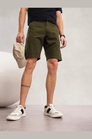 Nautica Men Solid Pure Cotton Slim Fit Chino Shorts