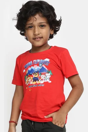 V-Mart Boys Graphic Printed Cotton Casual T-shirt