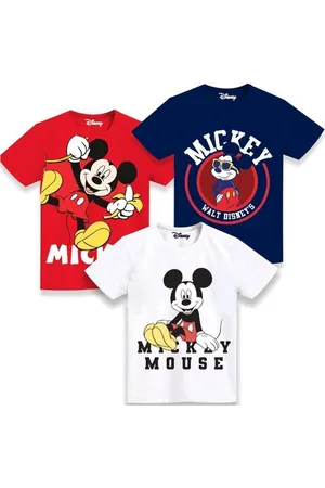 Miss and Chief Boys 3 Mickey Mouse Printed T-shirt