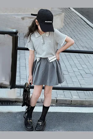 LULU & SKY Girls T-shirt with Skirt