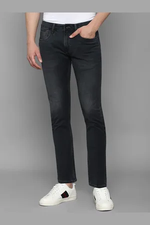 Louis Philippe Men Black Light Fade Jeans