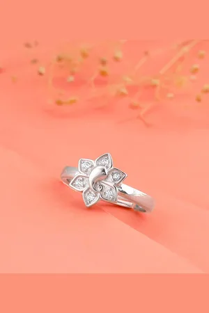 GIVA 925 Sterling Silver Rhodium Plated Finger Finger Ring