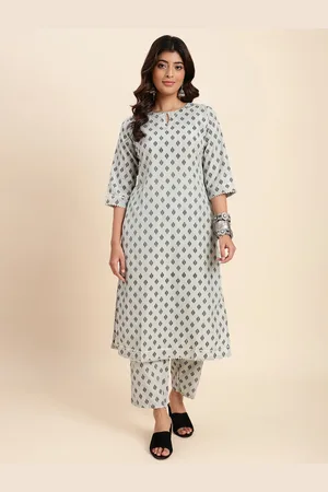 DIVASTRI Women Floral Printed Regular Kurta with Trousers