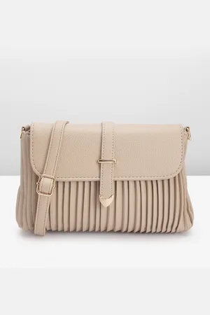 DressBerry Structured Pleated Sling Bag