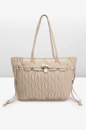 DressBerry Structured Quilted Shoulder Bag