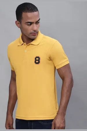 Obaan Men Polo Collar Applique T-shirt