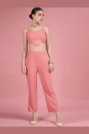 DressBerry Shoulder Strap Top & Trousers with Blazer