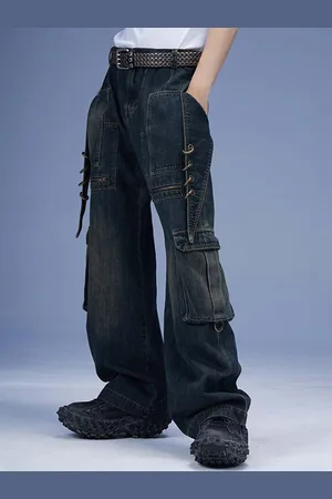 HERE&NOW Men Slash Knee Jeans