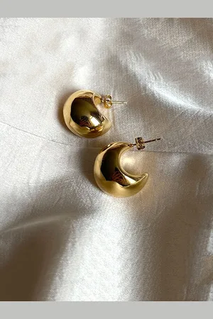 Krelin Gold Plated Stainless Steel Classic Studs Earrings