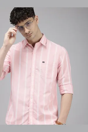 Arrow Manhattan Slim Fit Opaque Striped Pure Cotton Casual Shirt