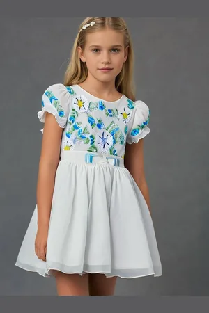 Cherry Crumble Flutter Sleeve Fit & Flare Dress