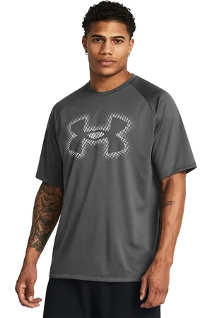 Under Armour Brand Logo Print Raglan Sleeves Loose Fit Tech Training T-shirt
