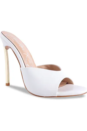 London Rag White PU Party Stiletto Heels