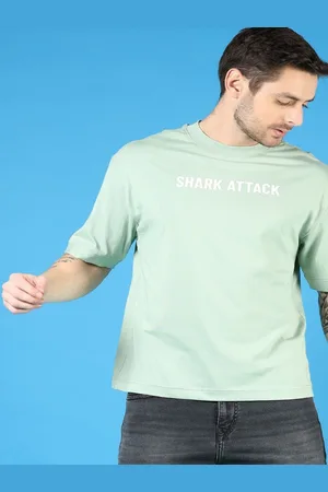 V-Mart Men Printed Raw Edge T-shirt