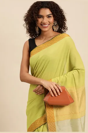 ArtEastri Pure Cotton Jacquard Woven Saree With Blouse Piece