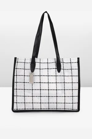 French Connection Checked Structured Shoulder Bag