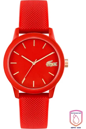 Lacoste Women Red Brass Dial & Red Straps Analogue Watch