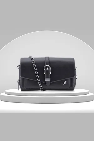 Fastrack Women Solid Structured Sling Bag