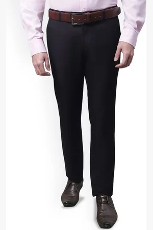 CANTABIL Men Slim Fit Mid-Rise Formal Trousers