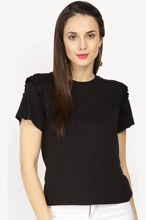 Gipsy Women Black Solid Top