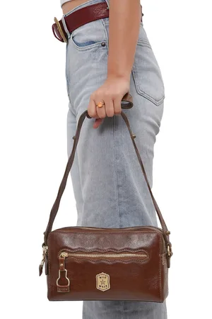 Hidesign Leather Shopper Sling Bag with Tasselled