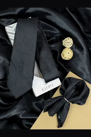 Kavove Men Woven Design Broad Tie