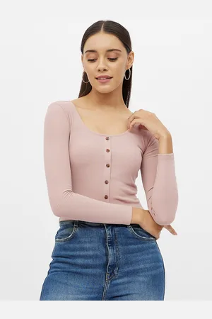 Harpa Women Pink Fitted Top