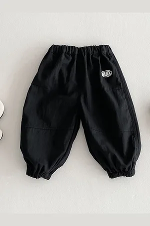 LULU & SKY Boys Loose Fit High-Rise Trousers