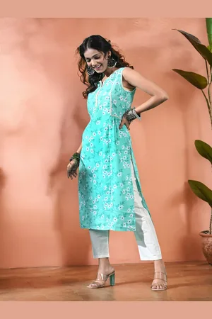 Sangria Printed Kurta With Trouser