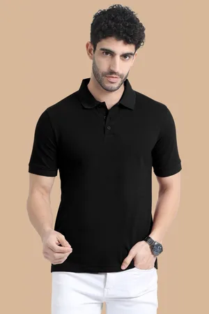 Miraan Men Polo Collar Applique T-shirt