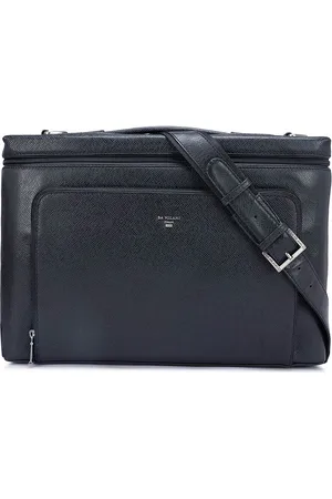 Da Milano Textured Leather Laptop Bag