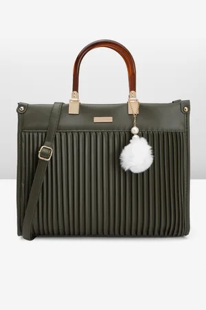 Mast & Harbour Structured Pleated Handheld Bag