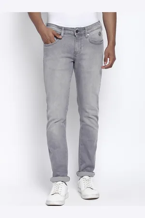 Wrangler Men Grey Low-Rise Heavy Fade Jeans