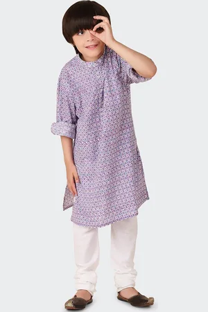 Fabindia Boys Geometric Printed Cotton Kurta