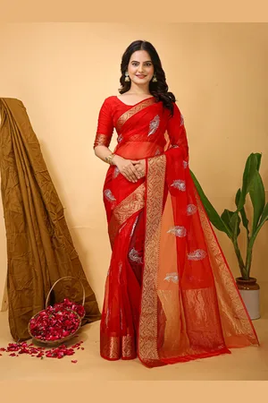HERE&NOW Ethnic Motifs Zari Saree