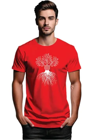 Tantra Men Sports Printed Applique T-shirt
