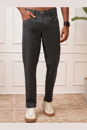LocoMotive Premium Men Mid Rise Tapered Fit Ankle Length Trousers