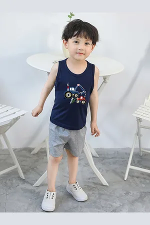 LULU & SKY Boys Printed Top with Shorts