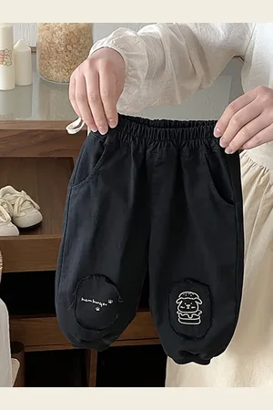 LULU & SKY Boys Loose Fit High-Rise Joggers Trousers