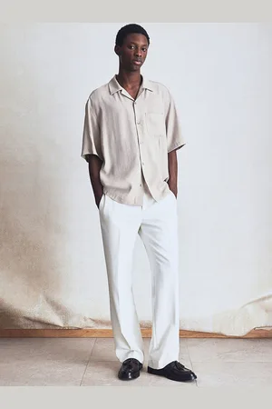 H&M Regular Fit Crinkled Resort Shirt