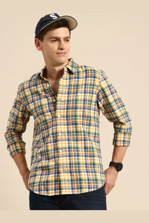Benetton Tartan Checks Casual Shirt