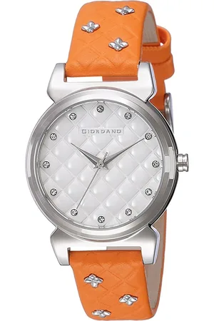 Giordano Women Dial & Leather Textured Straps Analogue Watch 2794-02