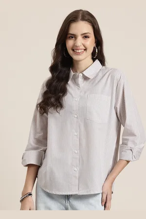 HERE&NOW Striped Pure Cotton Shirt