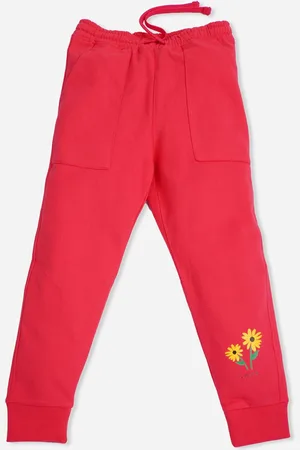 BodyCare Girls Printed Cotton Mid Rise Joggers