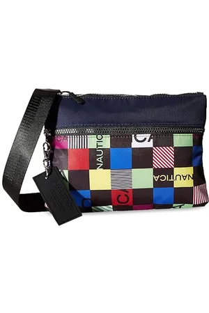 Nautica Geometric Printed Structured Sling Bag