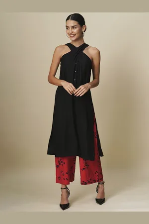Chemistry Halter Neck A-Line Tunic With Trousers