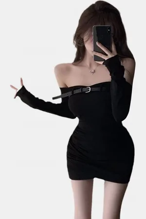 DressBerry Off-Shoulder Bodycon Mini Dress