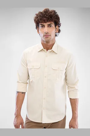 SPYKAR Men Solid Pocket Detailing Slim Fit Casual Shirt
