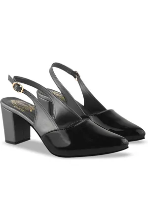 Shoetopia Girls Pointed Toe Block Heel Pumps